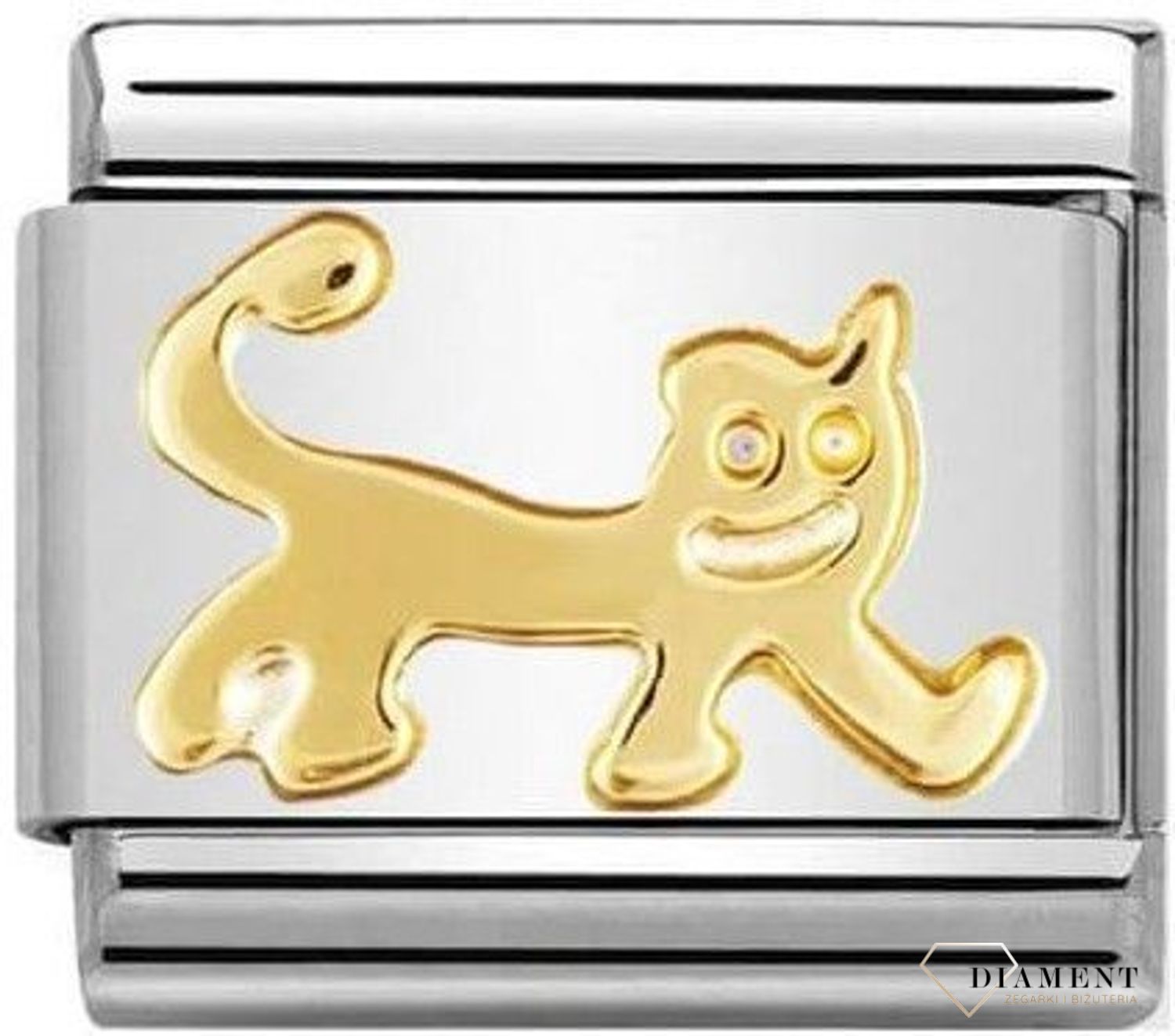 Nomination - Link 18K zawieszka złoto 'Kot' 030112 21 biżuteria nomination nomination zawieszki nomination baza.jpg